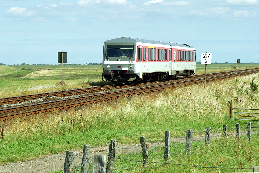 628 512 als Sylt Shuttle plus auf dem Hindenburgdamm